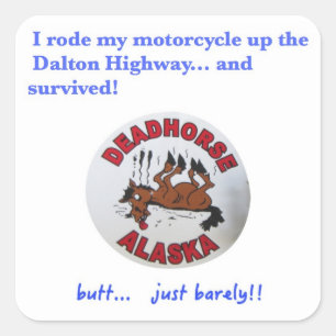 Sticker Carré Survivant de route de Dalton