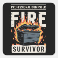 Survivant professionnel de l'incendie de la poubel
