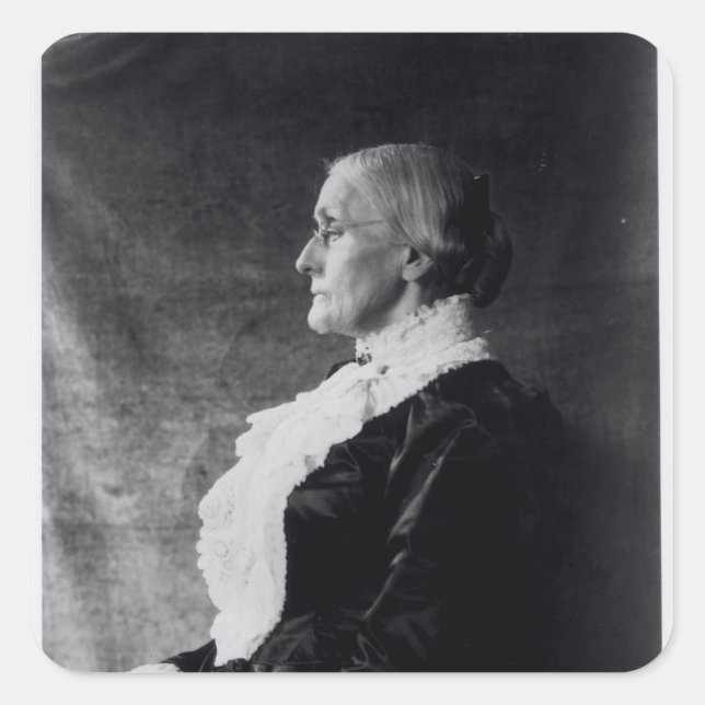 Sticker Carré Susan Brownell Anthony (Devant)