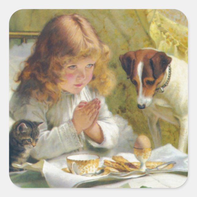 Sticker Carré Suspense de Charles Burton Barber (Devant)