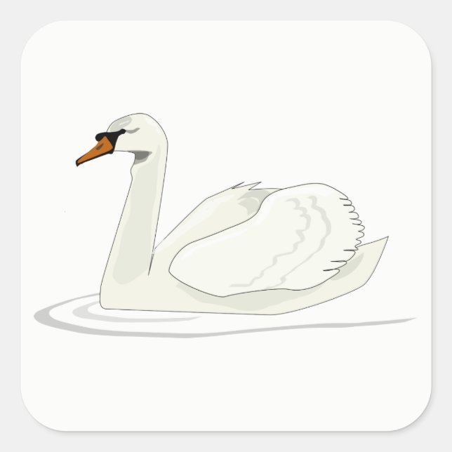 Sticker Carré Swan (Devant)