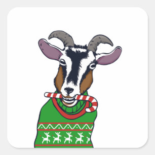 Sticker Carré Sweater de Goat Christmas