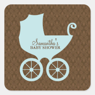 Sticker Carré Sweet Baby Carriage