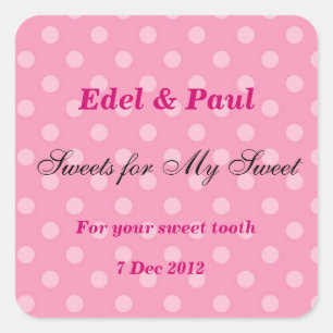 Sticker Carré Sweet Sweet Sweet Sweet Sweet Sweet Sweet Sweet Sw