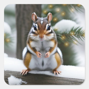 Sticker Carré Sweetie Pie Chipmunk