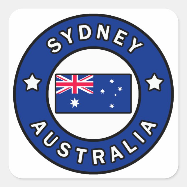 Sticker Carré Sydney Australie (Devant)