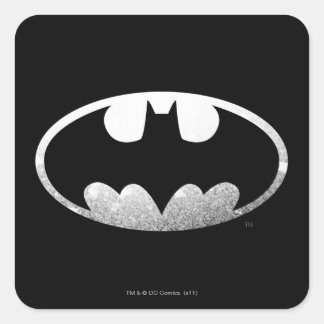 Sticker Carré Symbole Batman | Logo Grainy