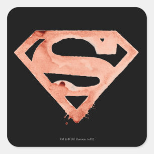 Sticker Carré Symbole café S - Rouge