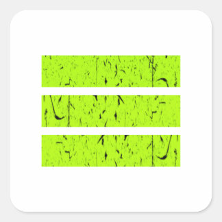 Sticker Carré Symbole cool 3 lignes | Uniformité et harmonie col