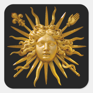 Sticker Carré Symbole de Louis XIV le Roi Soleil