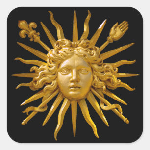 Sticker Carré Symbole de Louis XIV le Roi Soleil