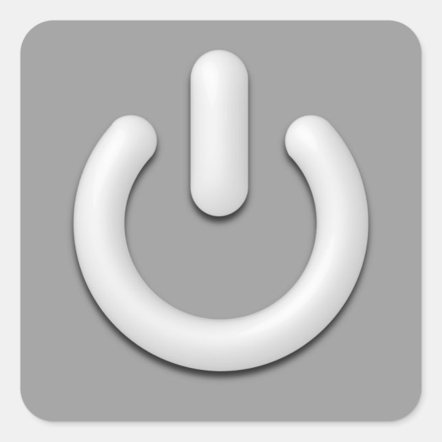 Sticker Carré Symbole de secours (Devant)