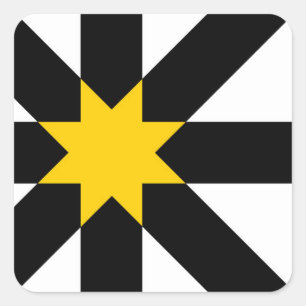 Sticker Carré Symbole du drapeau Sutherland Scotland Scotland cr