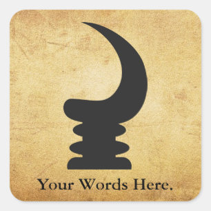 Sticker Carré Symbole du klaxon   de guerre d'AKOBEN   de