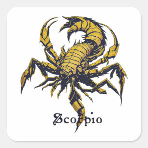 Sticker Carré Symbole Horoscope Scorpio