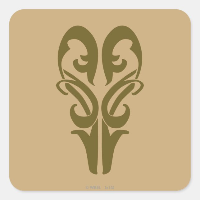 STICKER CARRÉ SYMBOLE LEGOLAS GREENLEAF™ (Devant)