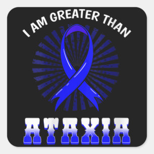 Sticker Carré Symbole neurologique Ataxia Sensibilisation des fe