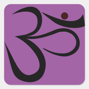 Sticker Carré Symbole Om