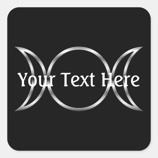 Sticker Carré Symbole triple païen de déesse de Falln (Devant)