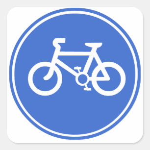 STICKER CARRÉ SYMBOLE VÉLO