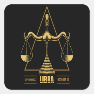 Sticker Carré SYMBOLE Zodiaque Libra