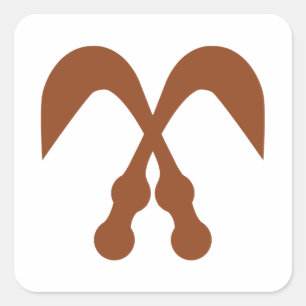 Sticker Carré Symboles amérindiens, sceau du Cherokee