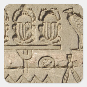 Sticker Carré Symboles égyptiens antiques