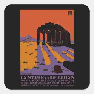 Sticker Carré Syrie et Liban