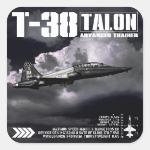 Sticker Carré T-38 Talon