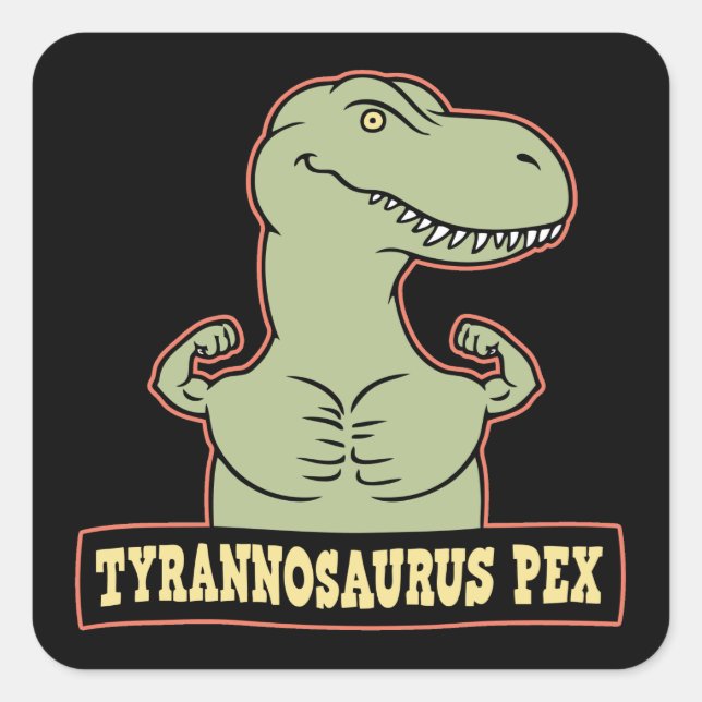 Sticker Carré T-Pex (Devant)