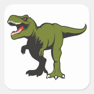 Sticker Carré T-Rex Articles personnalisés