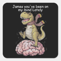 T-Rex debout sur le cerveau