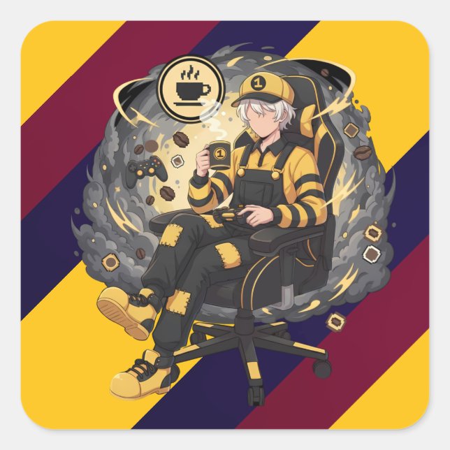 Sticker Carré T-Shirt (Devant)