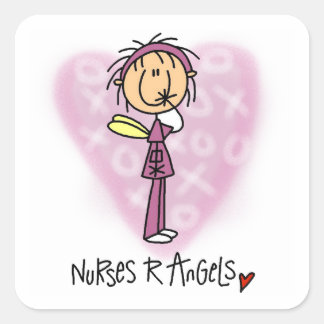 Sticker Carré T-shirts et cadeaux des infirmières R Angels