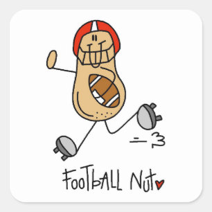 Sticker Carré T-shirts et Cadeaux pour les Fous de Football