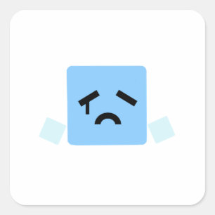 Sticker Carré Tabac cygne de cube triste