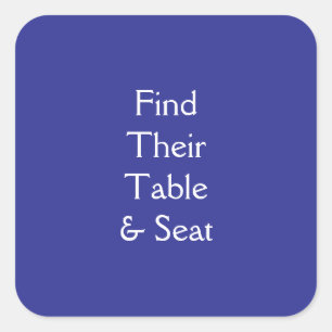Sticker Carré Table