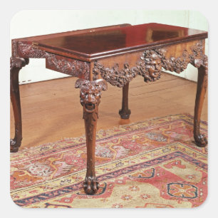 Sticker Carré Table de cartes, c.1740