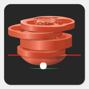 Sticker Carré Table latérale de tomate gaillée mobilier