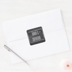 Sticker Carré Tableau de bord moderne Script simple