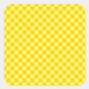 Sticker Carré Tableau de contrôle combiné jaune par ShirleyTaylo
