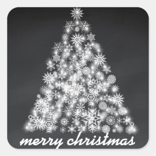 Sticker Carré Tableau noir Sparkboard Noël Sparkies Snowflake Tr