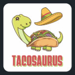 Sticker Carré Tacosaurus Taco Dinosaur Cinco De Mayo<br><div class="desc">Tacosaurus Taco Dinosaur Cinco De Mayo Famille Mexicaine Correspondant Design Cadeau Carré Sticker Classic Collection.</div>