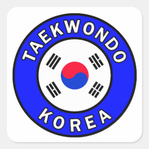 Sticker Carré Taekwondo