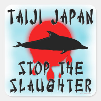 Sticker Carré Taiji Slaughter