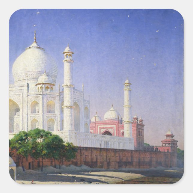 Sticker Carré Taj Mahal (Devant)