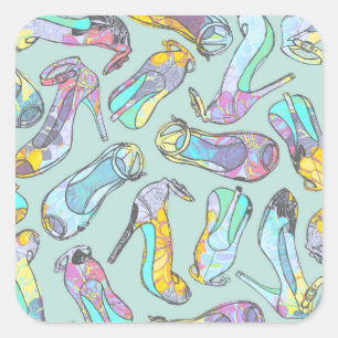 Sticker Carré Talons hauts