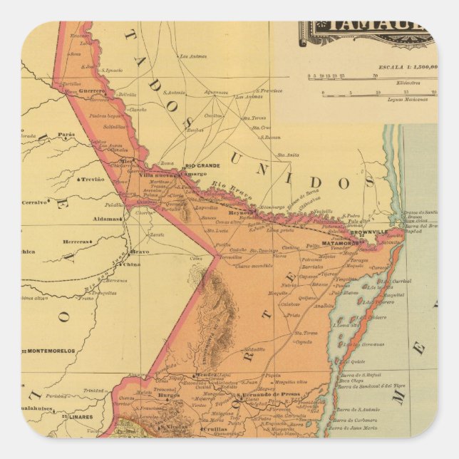 Sticker Carré Tamaulipas (Devant)