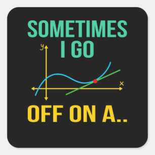 Sticker Carré Tangent Math Enseignant Mathématiques Mathématiq