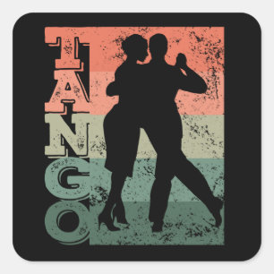 Sticker Carré Tango Argentino Tango Vintage Tango Vals Tango